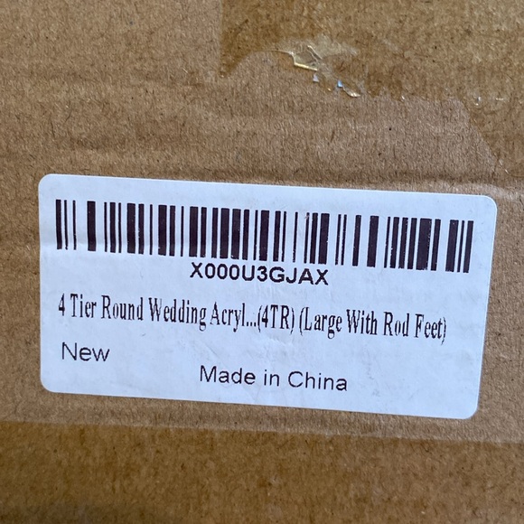 Cupcake Stand,4-Tier Round Acrylic Display Stand Dessert Tower Stand. NWT - Picture 5 of 5